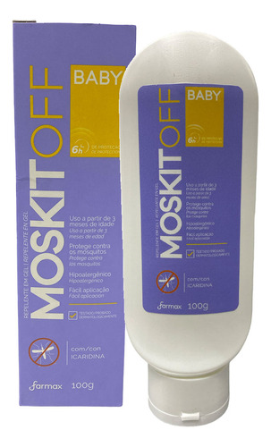 Repelente Moskitoff Farmax gel baby Icaridina 100g