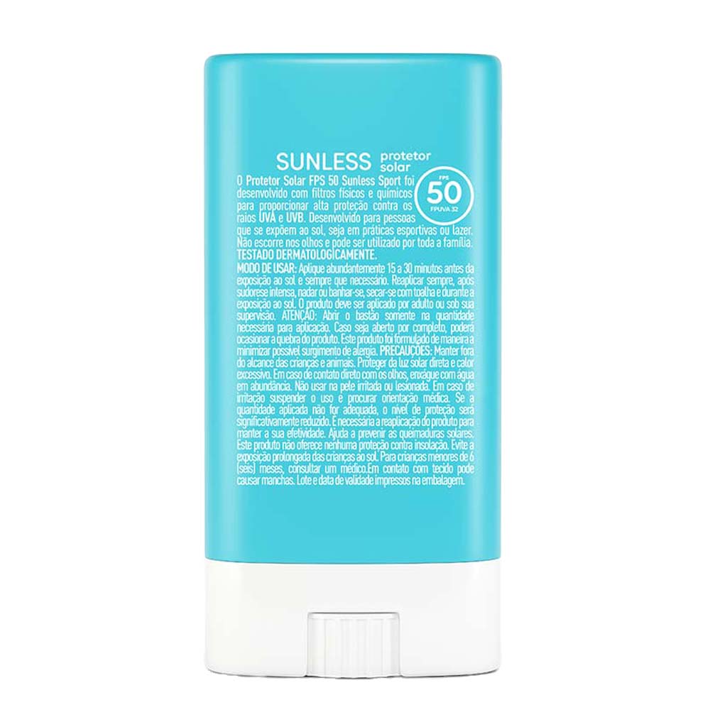 Encontraproduto.com.br - Protetor Solar Facial Fps50 Bastão Stick Sunless Sport 15g
