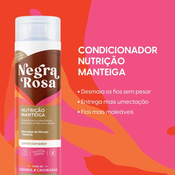 Encontraproduto.com.br - Condicionador Nutrição Manteiga Negra Rosa 300ML