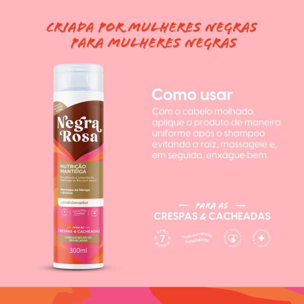Encontraproduto.com.br - Condicionador Nutrição Manteiga Negra Rosa 300ML