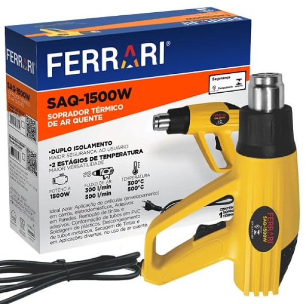 Encontraproduto.com.br - Soprador Térmico Elétrico Ferrari SAQ-1500W 220V