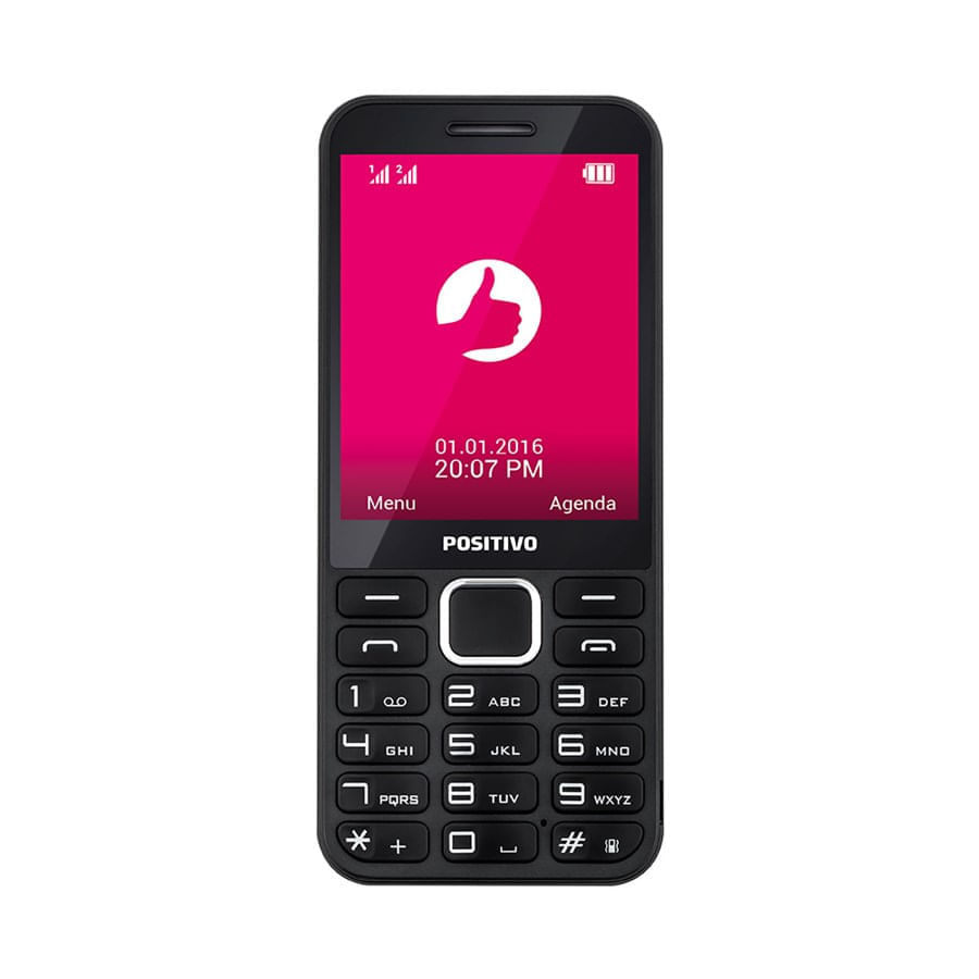 Encontraproduto.com.br - Celular Positivo P28 Dual Chip Câmera Traseira 0.3MP Tela 2.8