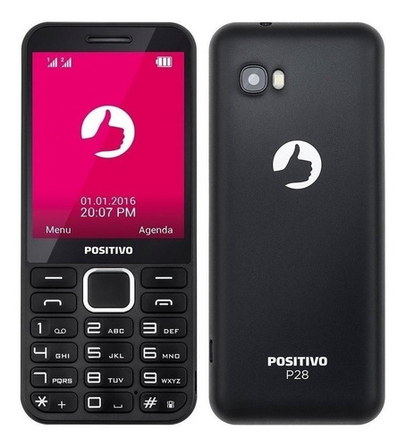 Encontraproduto.com.br - Celular Positivo P28 Dual Chip Câmera Traseira 0.3MP Tela 2.8