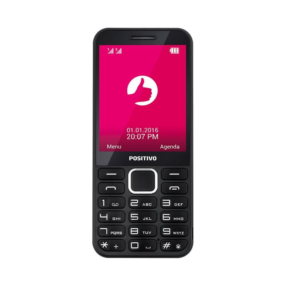 Encontraproduto.com.br - Celular Positivo P28 Dual Chip Câmera Traseira 0.3MP Tela 2.8