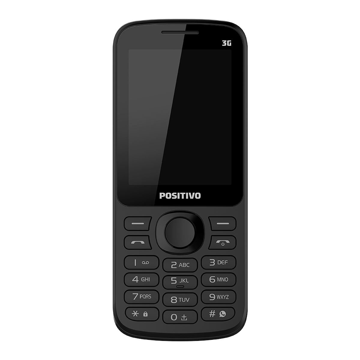 Encontraproduto.com.br - Celular Positivo P70 512MB Dual Chip Câmera Traseira Rádio FM MP3 Player Tela 2,4