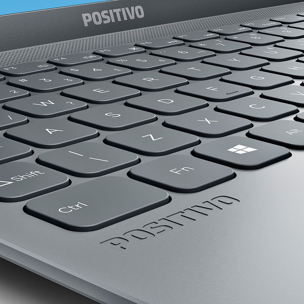 Encontraproduto.com.br - Notebook Positivo Motion Gray Q464C-O Intel® Atom® Quad Core™ Windows 10 Home 14,1 - Cinza - Inclui Microsoft 365*