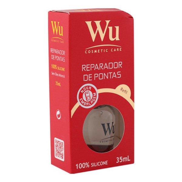 Encontraproduto.com.br - Reparador De Pontas Wu Tradicional 100% Silicone Refil 35ml