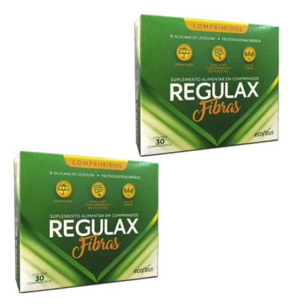 Encontraproduto.com.br - Suplemento Regulax Fibras 30 Comprimidos - Ecofitus