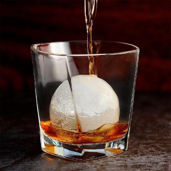 Encontraproduto.com.br - Forma De Gelo Silicone Esfera Com Funil Drink Du Vin Prana