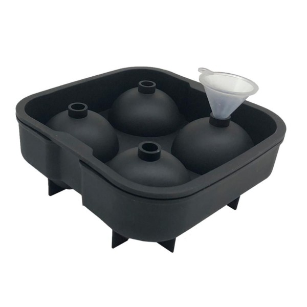 Encontraproduto.com.br - Forma De Gelo Silicone Esfera Com Funil Drink Du Vin Prana