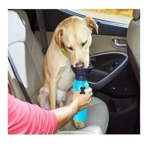 Encontraproduto.com.br - Garrafa Squeeze Água Portátil Bebedouro Cachorro Scuti