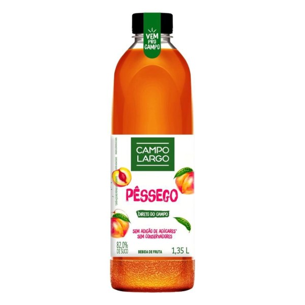 Encontraproduto.com.br - Suco Misto Campo Largo Pêssego Garrafa 1,35 L