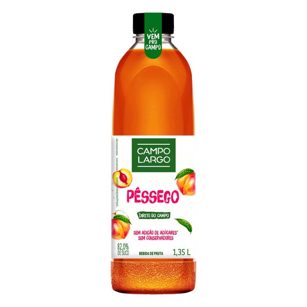 Encontraproduto.com.br - Suco Misto Campo Largo Pêssego Garrafa 1,35 L