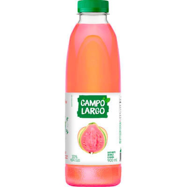 Suco Campo Largo Goiaba e Maçã Pet com 900ml