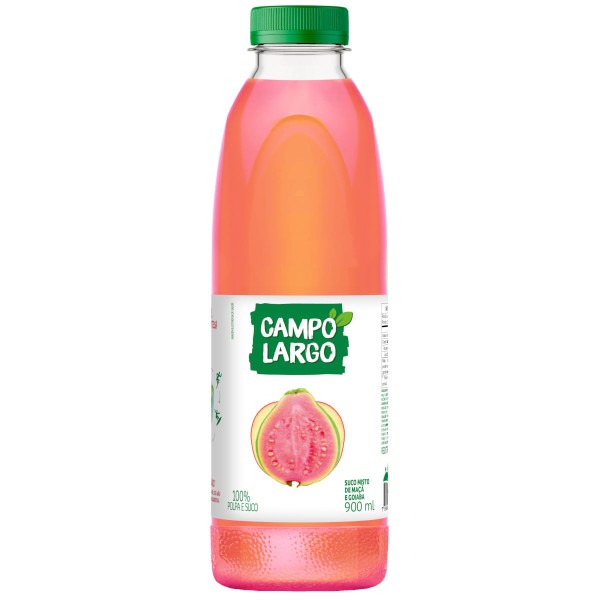 Encontraproduto.com.br - Suco Campo Largo Goiaba e Maçã Pet com 900ml