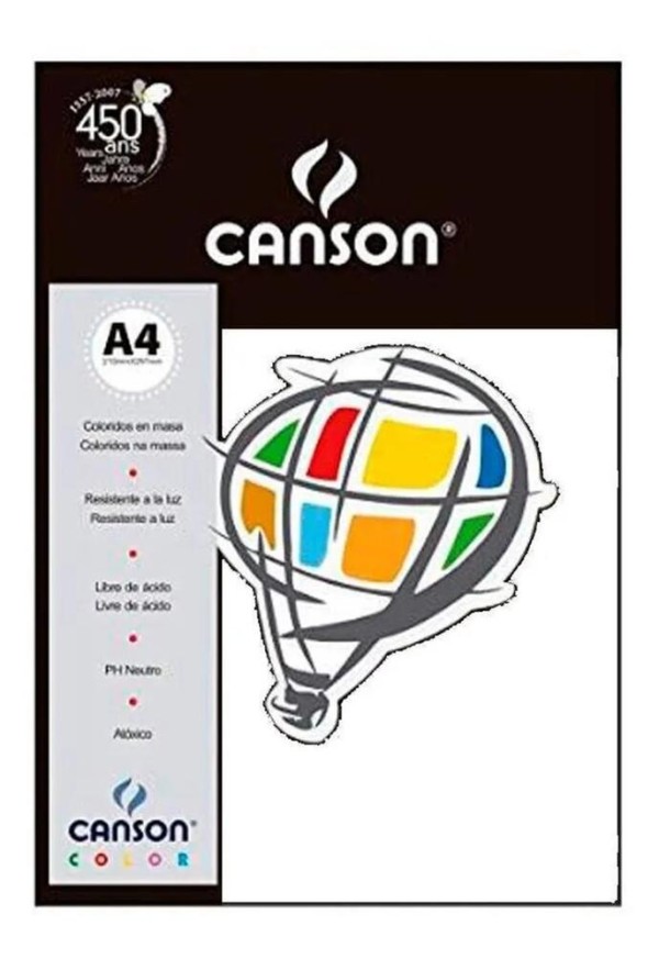 Encontraproduto.com.br - Papel Color Branco A4 Iris Vivaldi 185g 25 Folhas Canson