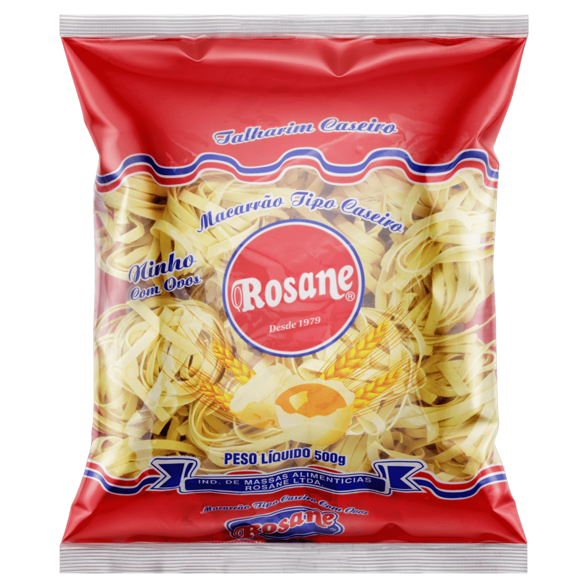Encontraproduto.com.br - Macarrão De Sêmola Com Ovos Caseiro Talharim Ninho Rosane Pacote 500G