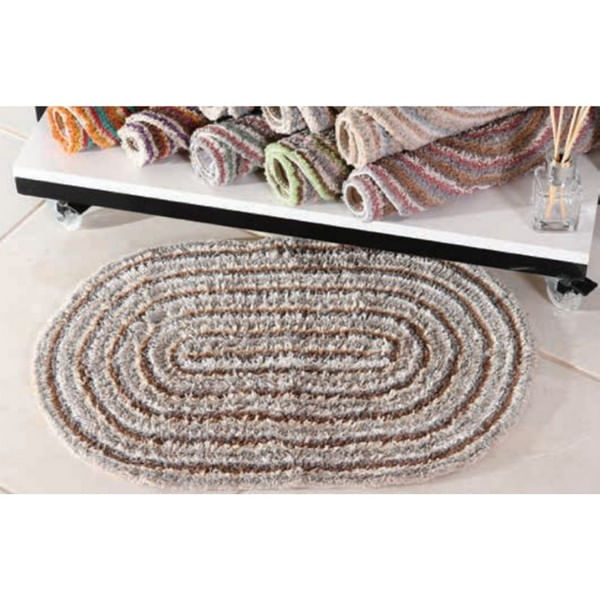 Tapete Fio Tinto Hiper Têxtil Oval 40x60