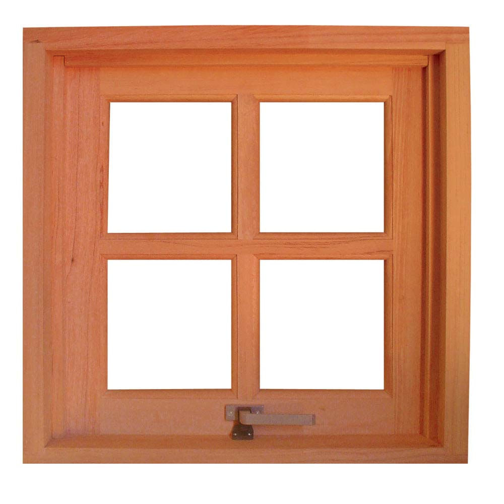 Janela maxim-ar de madeira 60x60x9cm imbuia natural Madaza