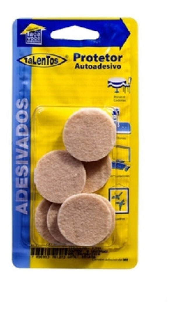 Feltro circular com 8 peças Creme Talentos
