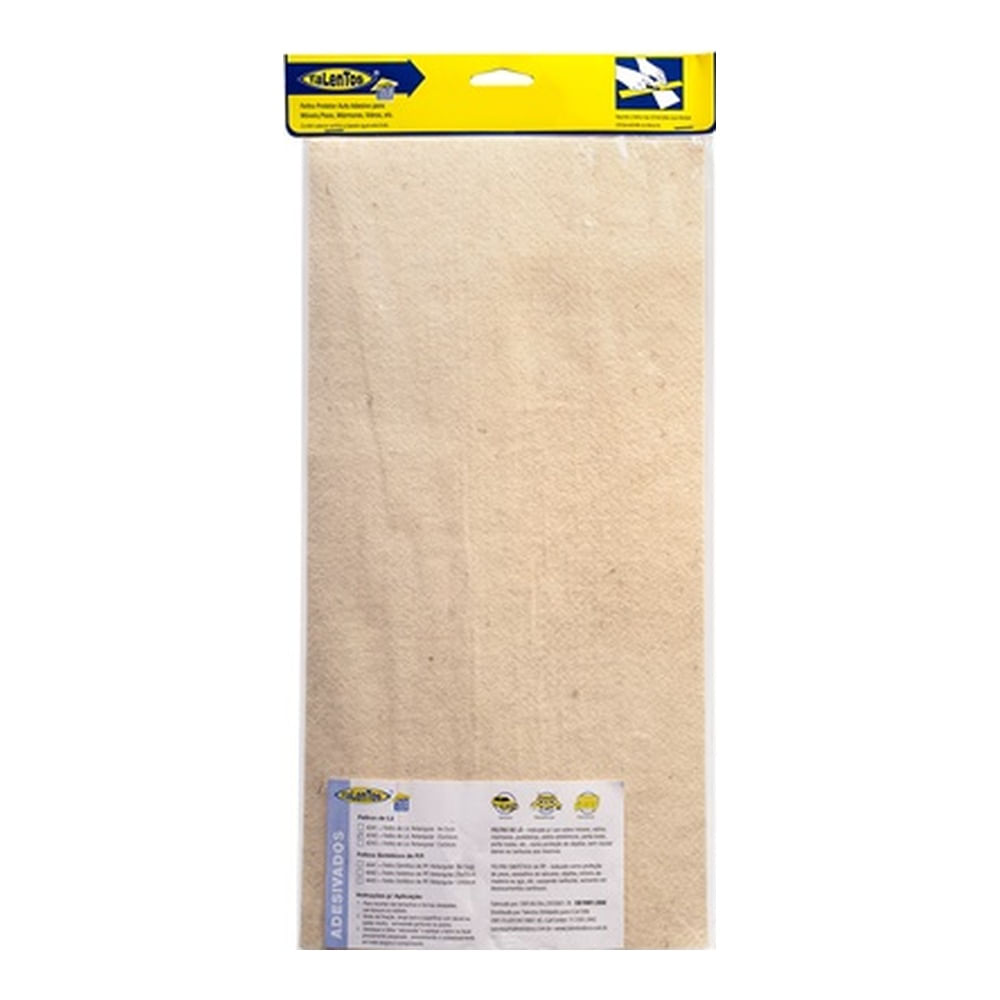 Encontraproduto.com.br - Feltro de lã retangular 25x50cm com 1 peça 4242 creme Talentos