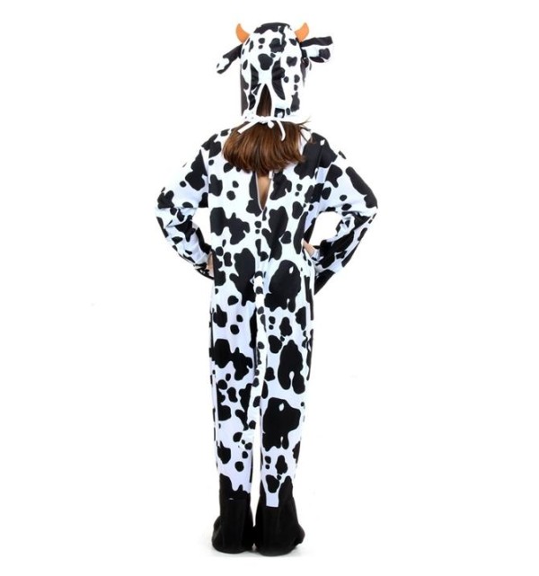 Encontraproduto.com.br - Fantasia Vaca Infantil Animais Completa com Capuz
