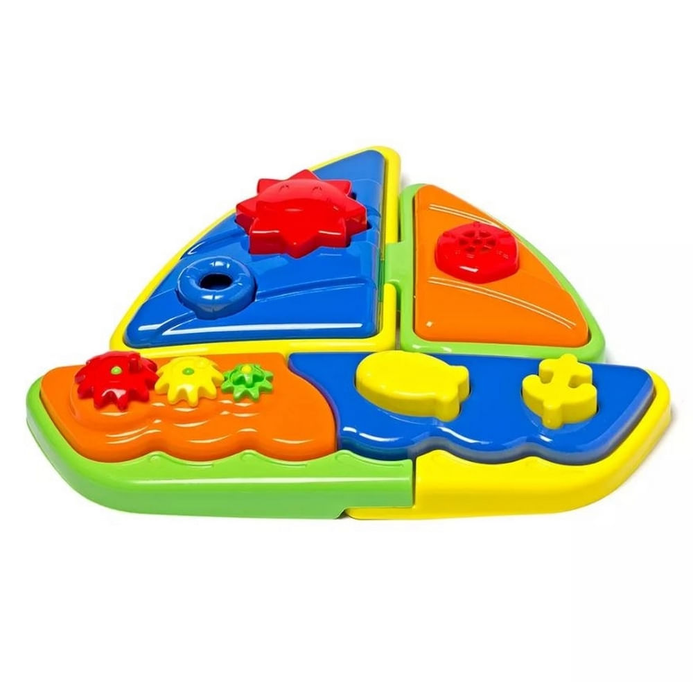 Encontraproduto.com.br - Quebra-Cabeça Veleiro - Play Time - Cotiplás Cotiplas