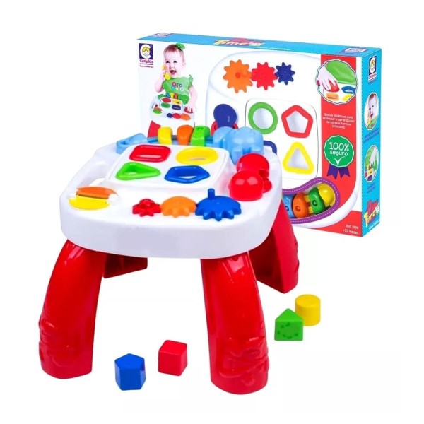 Encontraproduto.com.br - Mesa Divertida Play Time Vermelha Cotiplas 2390