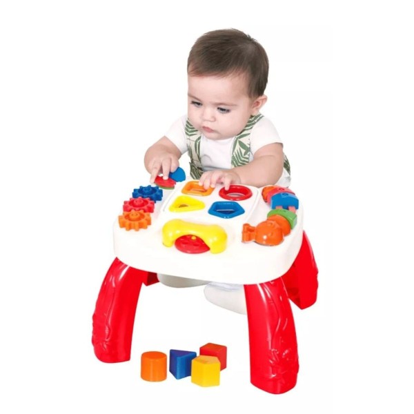 Encontraproduto.com.br - Mesa Divertida Play Time Vermelha Cotiplas 2390
