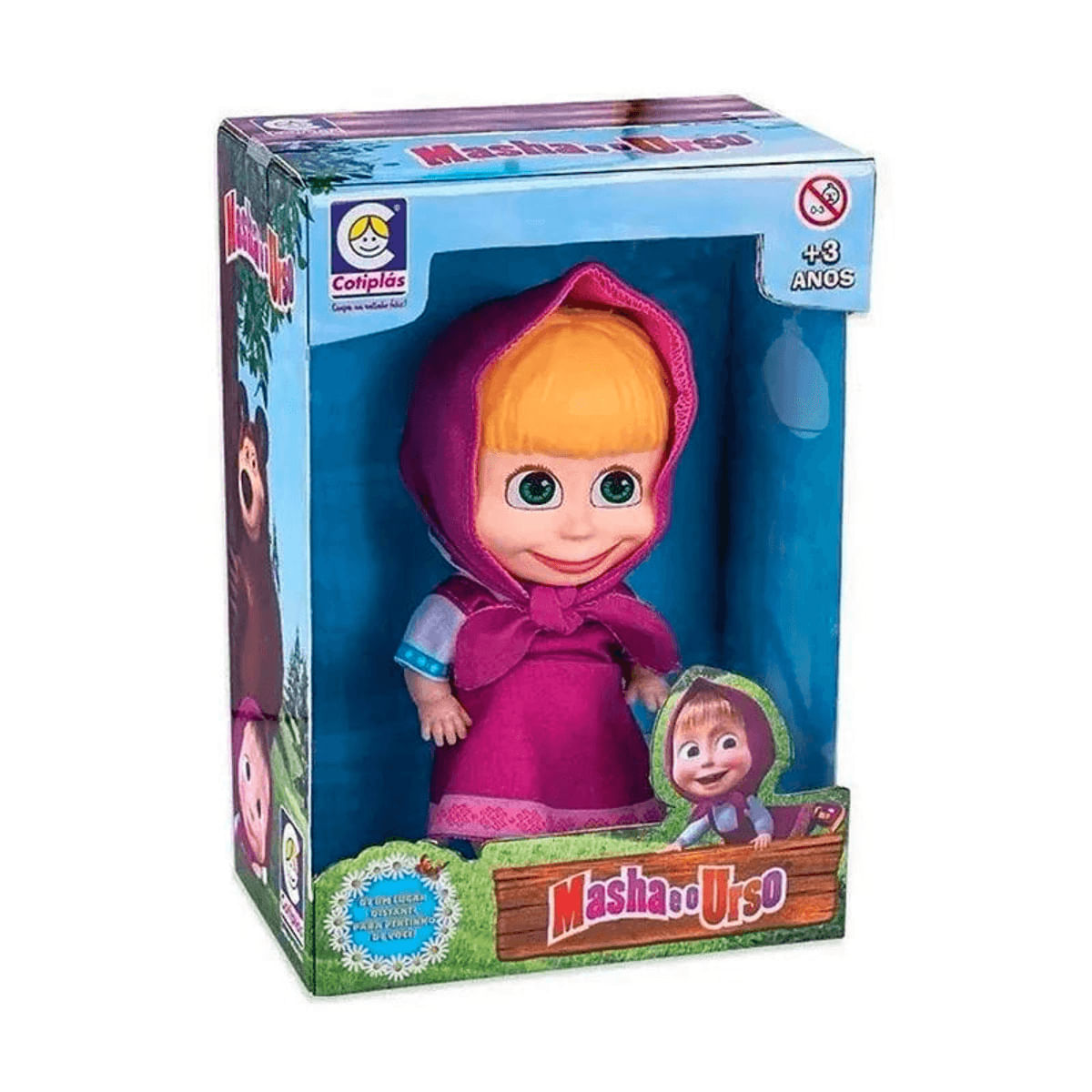 Encontraproduto.com.br - Boneca - Masha em vinil - 18 cms COTIPLAS