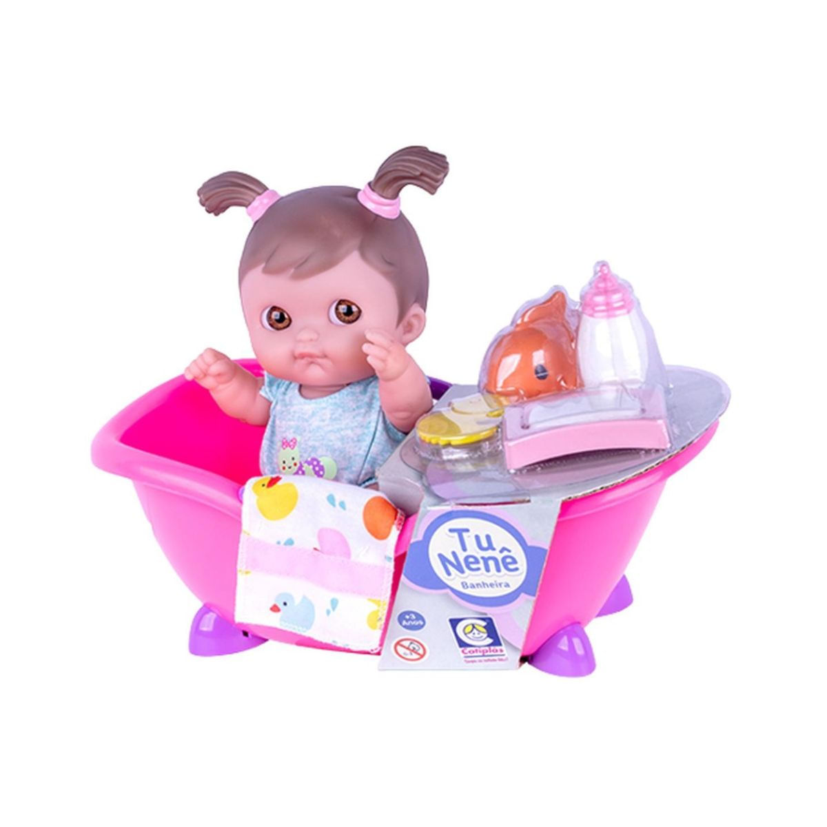 Encontraproduto.com.br - Boneca Tu Nenê com Banheira Cotiplas 2604