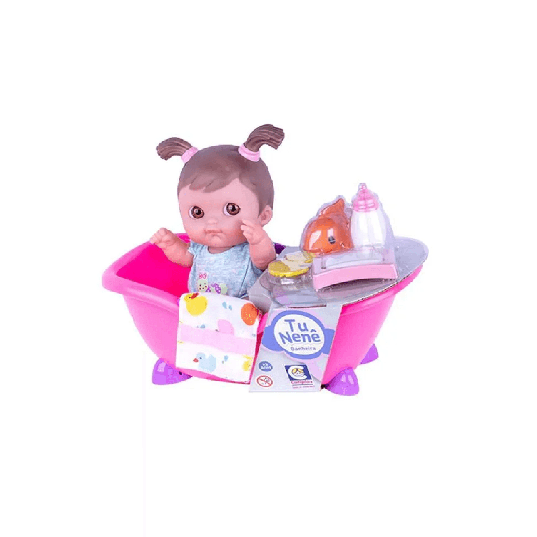 Encontraproduto.com.br - Boneca Tu Nenê com Banheira Cotiplas 2604