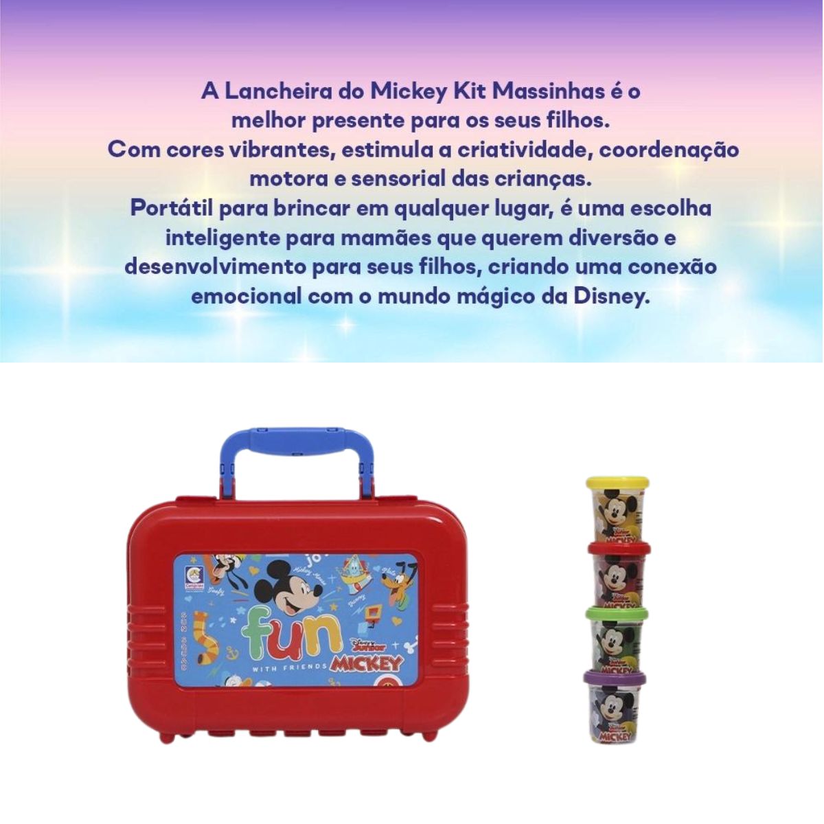 Encontraproduto.com.br - Lancheira do Mickey com Massinha Cotiplas 2682
