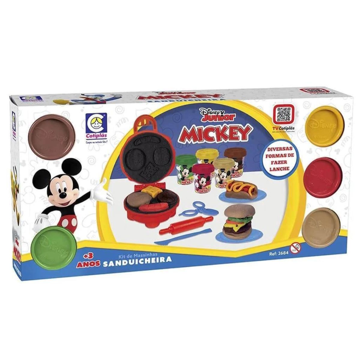 Encontraproduto.com.br - Sanduicheira com Massinha Mickey Cotiplas 2684