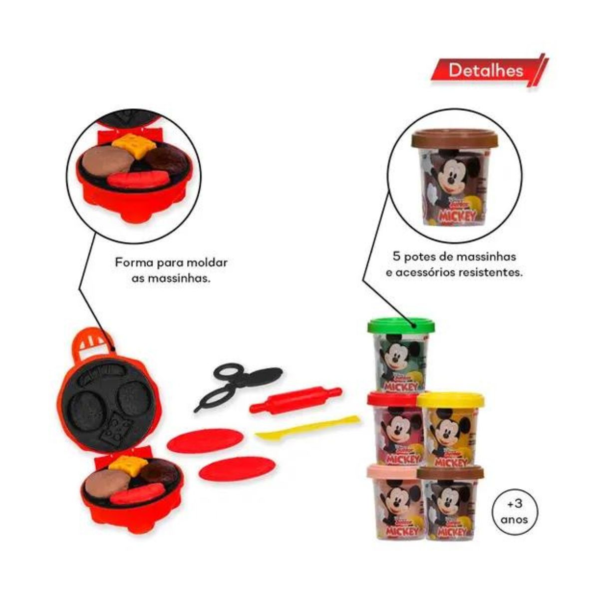 Encontraproduto.com.br - Sanduicheira com Massinha Mickey Cotiplas 2684