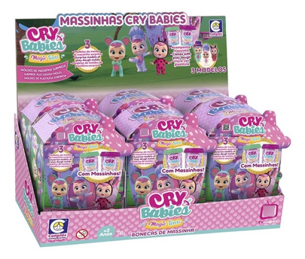 Kit Massinha Cry Babies Surpresa - Cotiplás