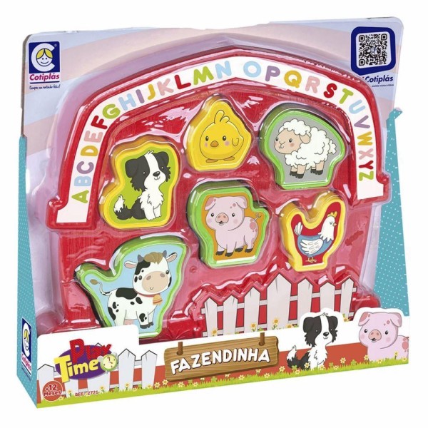 Encontraproduto.com.br - Kit Animais E Fazendinha Play Time - Cotiplas 2721