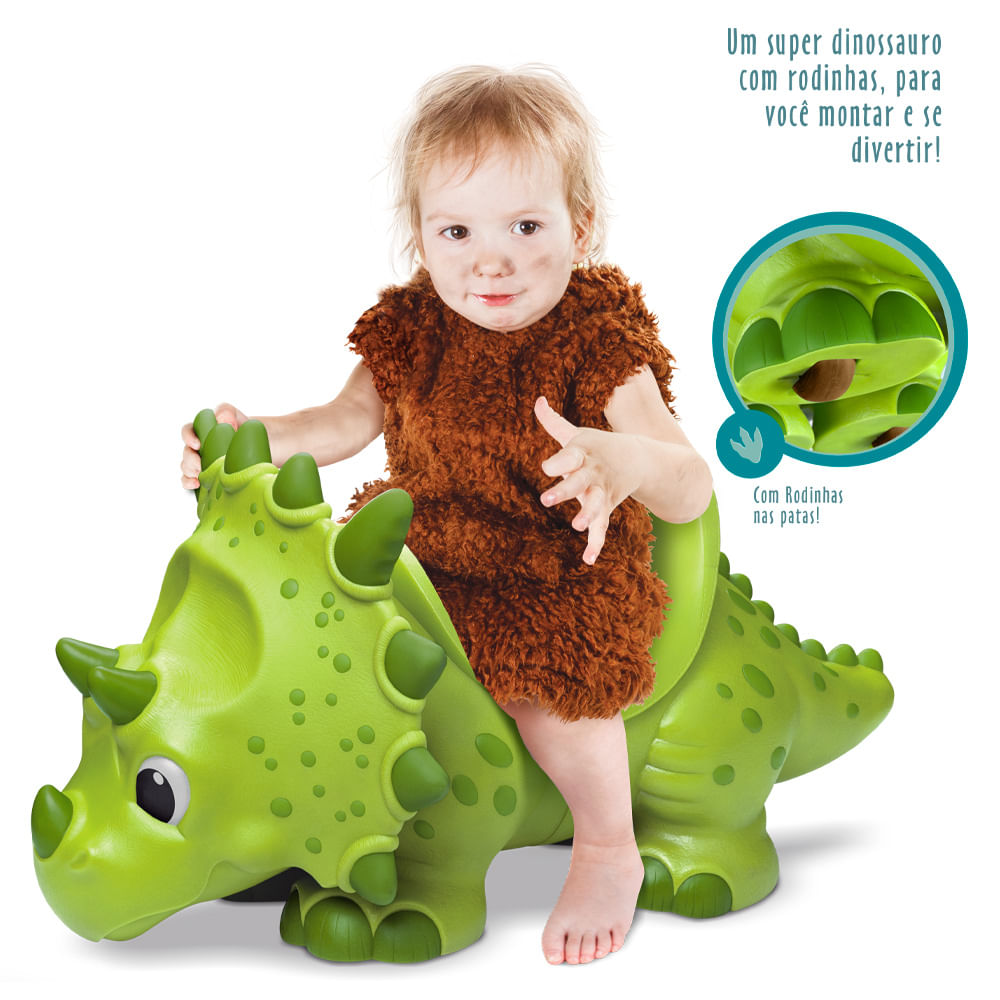Encontraproduto.com.br - Andador Infantil - Dinossauro - Roma Babies