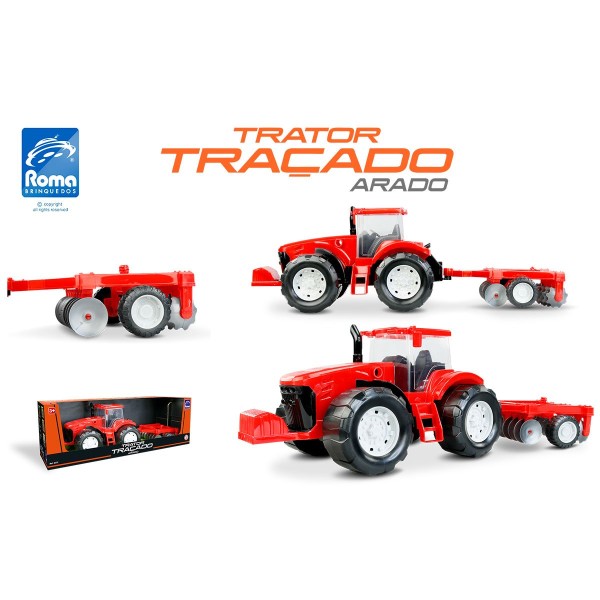 Encontraproduto.com.br - TRATOR TRACADO ARADO 47,5CM. (COR SORTIDA = 1 UND)