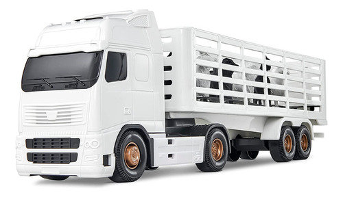 Encontraproduto.com.br - CAMINHÃO VOYAGER BOIADEIRO COM ANIMAIS SORTIDOS  1350 ROMA
