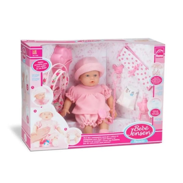 Encontraproduto.com.br - Boneca Bebê - Dia de Passeio - Roma Jensen