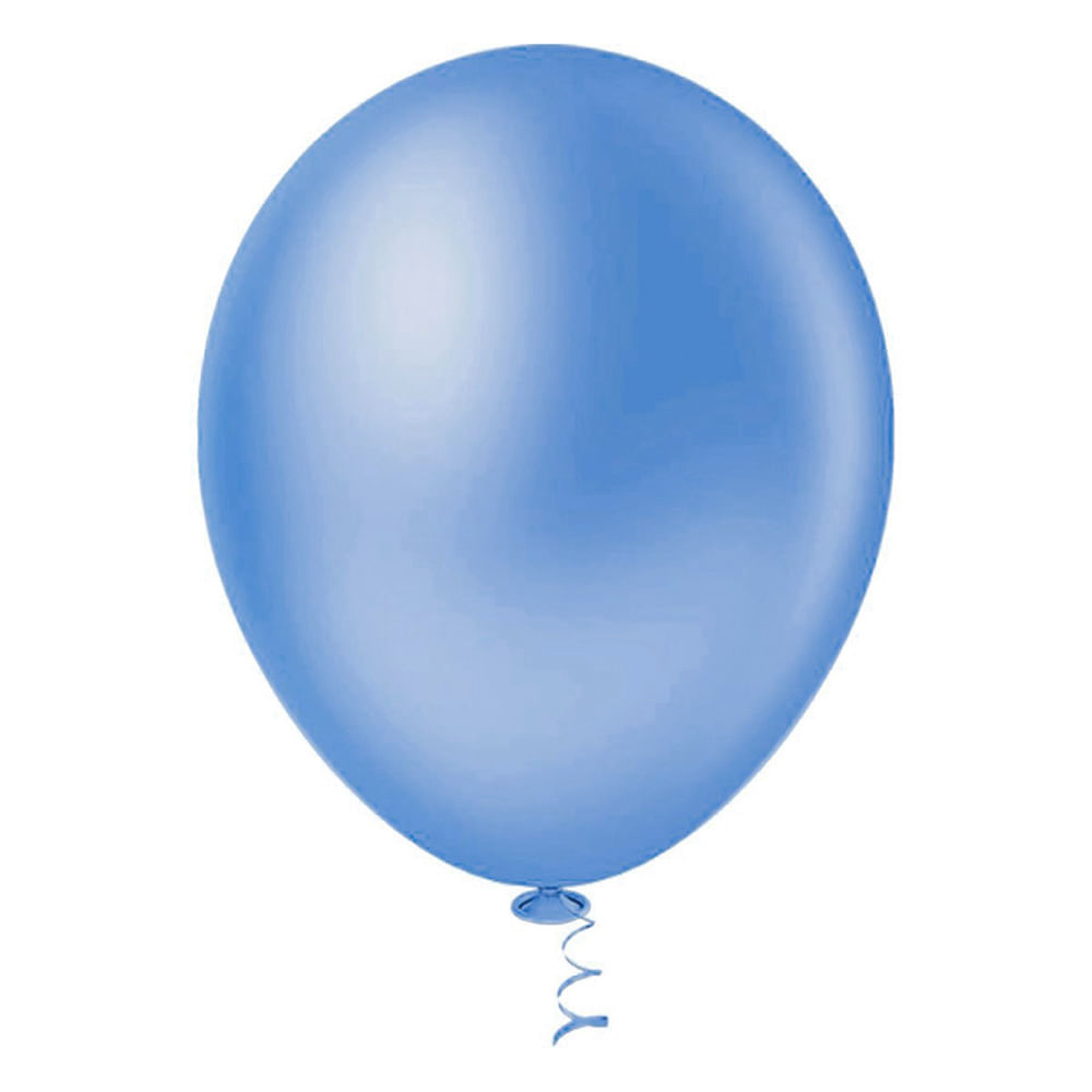 Balão Liso Azul Escuro Tamanho 7 c/50 - Pic Pic