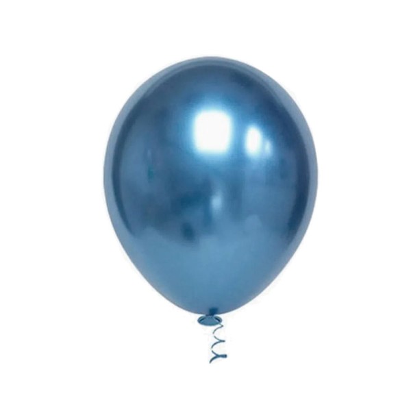 Encontraproduto.com.br - Balão Redondo Platino Azul Tamanho 5 c/25 - Pic Pic