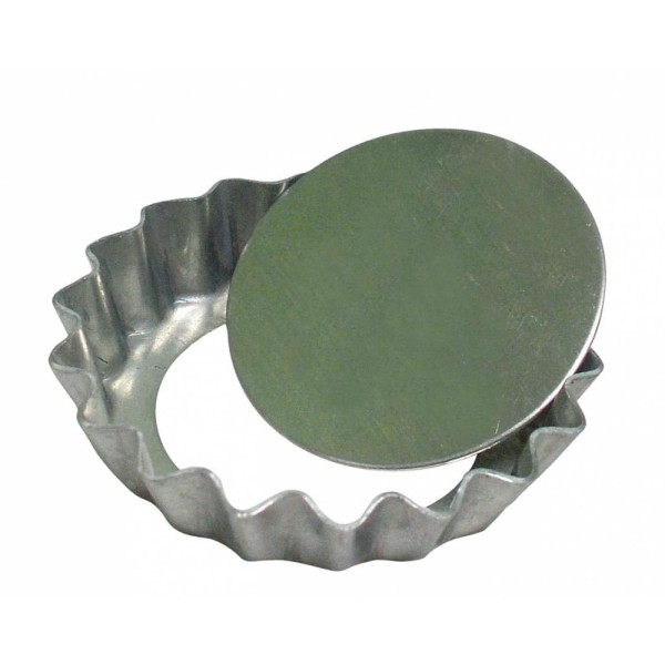Forma Torta Maçã Fundo Falso 9cm c/12 - Roldan