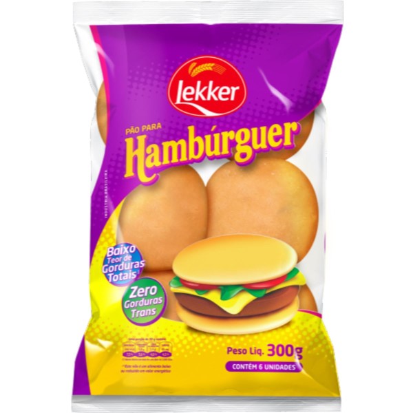 Encontraproduto.com.br - PAO LEKKER 300G HAMBURGUER