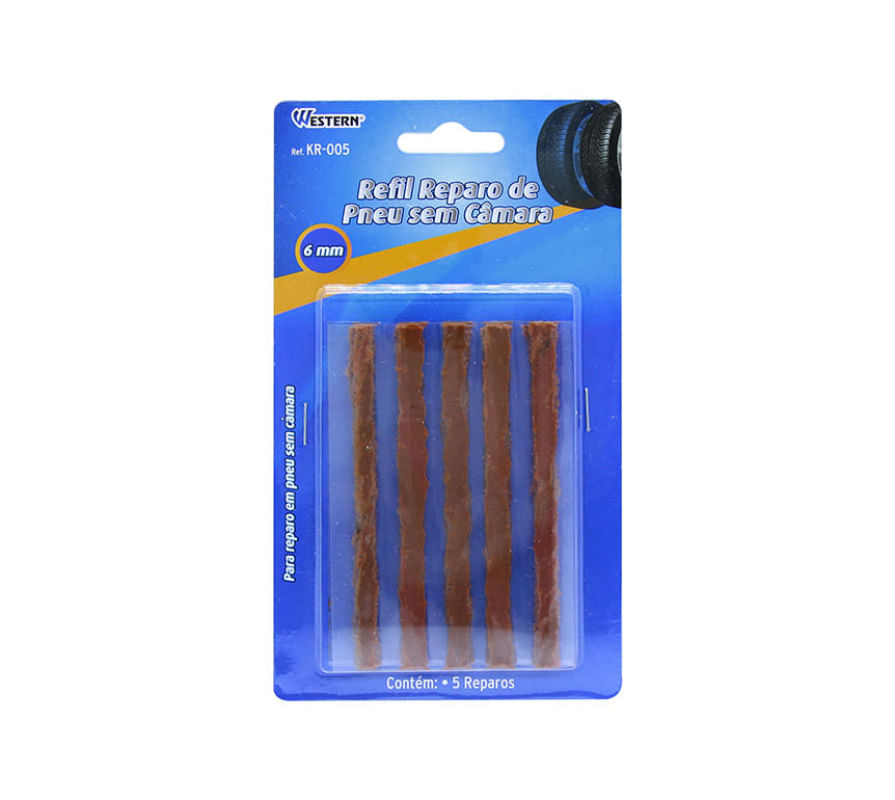 Refil Reparo Pneu S Camara 5 Peças Western