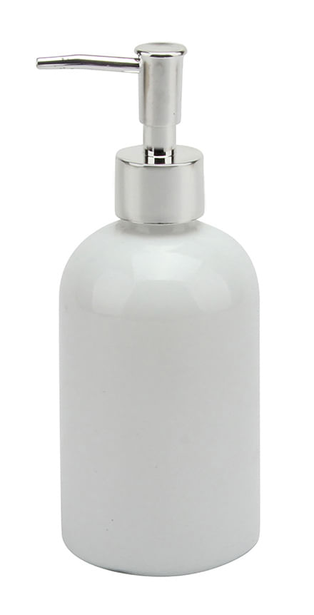 Porta Sabonete Liquido 400Ml Branco Hauskraft