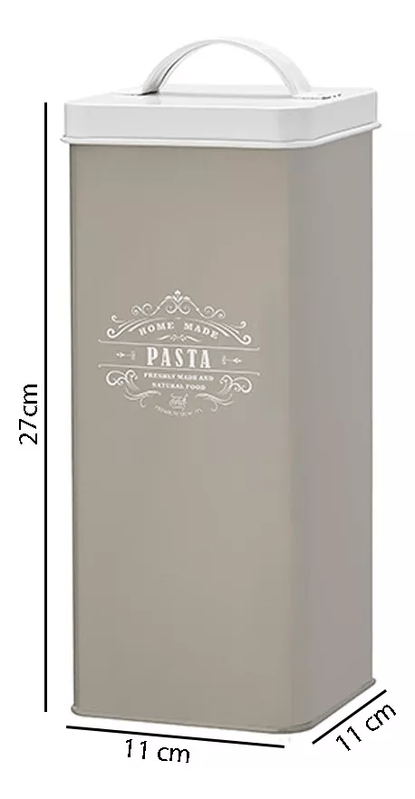 Encontraproduto.com.br - Porta Mantimentos Pote Para Massa Lata 3 Litros