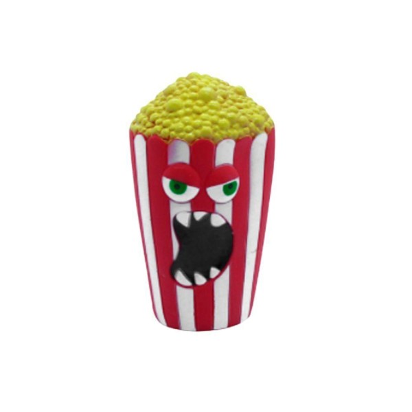 Encontraproduto.com.br - Brinquedo para Pet Pipoca Monstro de Borracha com Apito - Western Pet