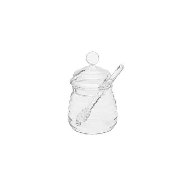Meleira boro com pegador em vidro Hauskraft Abelha 300ml
